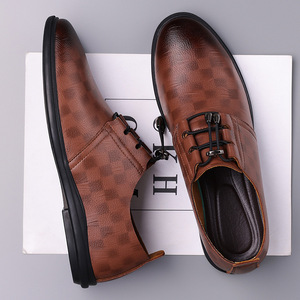 Mocasines de cuero para hombre, negros, sin cordones, con suela suave, cómodos para conducir, para uso en negocios y ocio. - Product Image 2