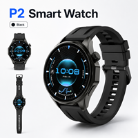 Montre connectée ronde de 1,52 pouce, double Bluetooth 5.3, appels, IP67, fréquence cardiaque, SpO2, suivi d'activité, charge magnétique, OEM ODM