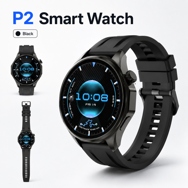 1.52 Inch Round Smart Watch Dual Bluetooth 5.3 Calling IP67 Heart Rate SpO2 Fitness Tracker Magnetic Charging OEM ODM