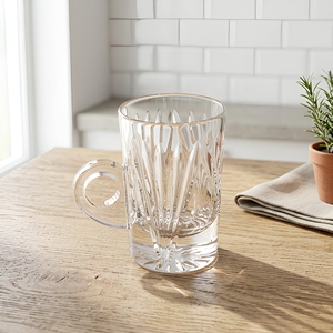 Classical Insulated Glass Arabic <b>Coffee</b> <b>Tea</b> <b>Sets</b> Heat-Resisting Eco-Friendly Unique Feather Pattern Crystal Style Festive Home - Product Image 1