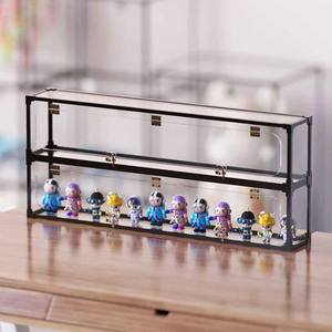Présentoirs de figurines jouets supports d'affichage miniatures en acrylique transparent avec étagères vitrine de Protection anti-poussière pour figurines d'<span class=keywords><strong>action</strong></span> - Product Image 6