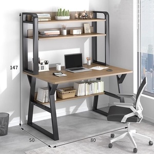 <strong>Desk</strong> and Bookshelf Integrated Table for Home Use, Bedroom Computer <strong>Desk</strong>, <strong>Simple</strong> Study <strong>Desk</strong> for Students - Product Image 3