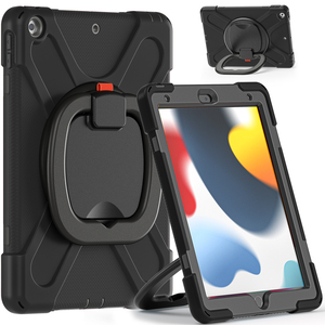 Custodia per Tablet robusta 2024 antiurto per <span class=keywords><strong>iPad</strong></span> di nona generazione 10.2 2021 tre strati ibrido pesante cavalletto per bambini - Product Image 3