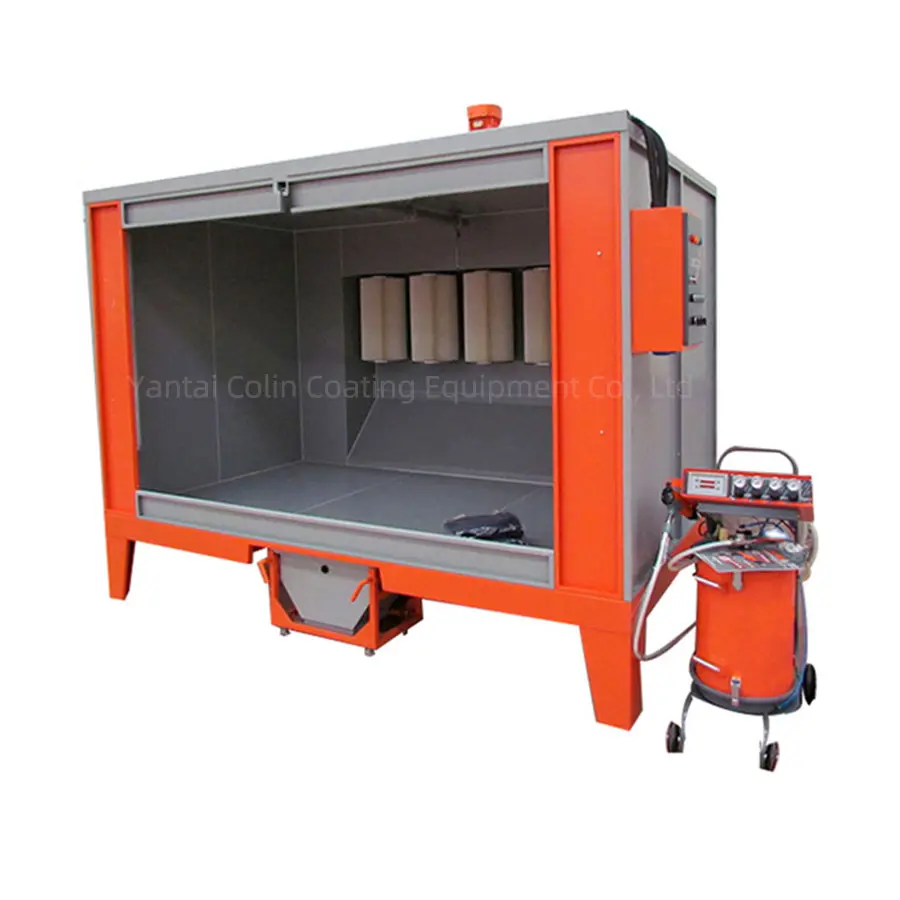 CE factory price manual mini powder coating system spray booth curing oven car rims alloy wheels hot sale