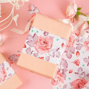 Rollo de Papel de Regalo con Diseño Floral MAYPLUSS, 17 Pulgadas x 33 Pies, Diseño Floral de Lujo para Regalos de Cumpleaños, Bodas y San Valentín - Product Image 4
