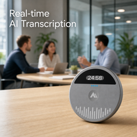 Hbnkh Enregistreur vocal intelligent professionnel ChatGPT avec application et télécommande, enregistrement super puissant pour réunions et conférences, dictaphone