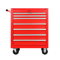 Armoire à outils en fer atelier chariot à outils roulants 7 tiroirs à couches coffre en acier robuste avec ODM OEM personnalisable