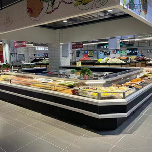 Vitrines réfrigérées commerciales en <span class=keywords><strong>libre</strong></span>-<span class=keywords><strong>service</strong></span> pour la viande de bœuf, de poulet, de poisson et les légumes - Product Image 3