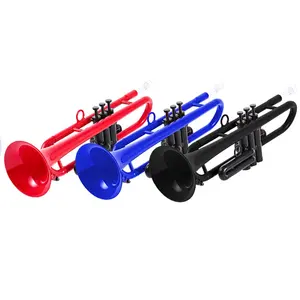 Professional Plastic Bb Trumpet Standard Trumpet Set With Mouthpiece and Carrying Case Trumpet Instrument