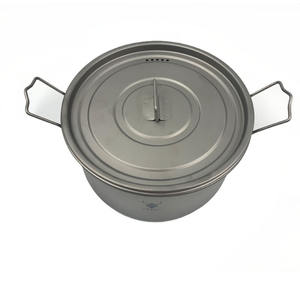 Jukaiwtec – ustensiles de cuisine en titane pour pique-nique, ensemble de casseroles de Camping portables, Marmite randonnée en plein air - Product Image 4