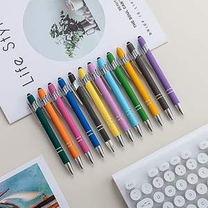 Bolígrafo de metal 2 en 1 con logotipo impreso personalizado para mujeres y hombres - Product Image 3