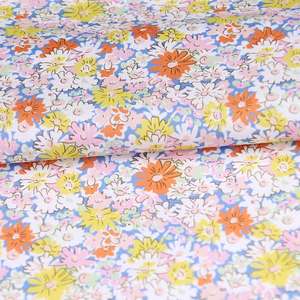 Vestido Camisero 100% Algodón, Tela Popelina, Estampado Floral, Tela <span class=keywords><strong>de</strong></span> Algodón Popelina - Product Image 6