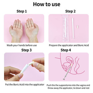 <span class=keywords><strong>Supositorios</strong></span> Vaginales de Ácido Bórico Naturals de 600 mg para el Equilibrio del pH, Salud Femenina, Bienestar Íntimo y Eliminación de Olores - Product Image 3