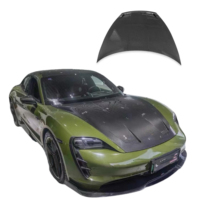 Capot en fibre de carbone pour Porsche Taycan 2019-2022, capot avant modifié en fibre de carbone, couvercle de capot moteur Taycan