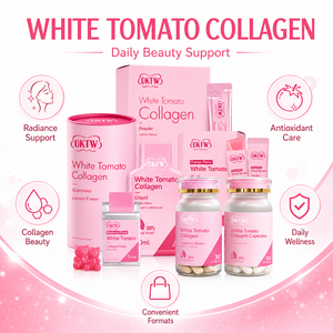 Suplemento de Belleza Blanqueador de Piel con Colágeno de Tomate Blanco, Serie Completa en Múltiples Formatos: Gomitas, Polvo, Líquido, Gelatina, Tiras Orales, Masticables - Product Image 5