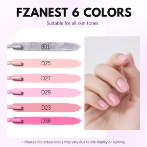 FZANEST Kits completos <span class=keywords><strong>de</strong></span> uñas <span class=keywords><strong>de</strong></span> Gel sólido <span class=keywords><strong>de</strong></span> alto brillo DIY Led Top Coatnail Polish Remover Esmaltes Semipermanentes Vernis Ongles - Product Image 2