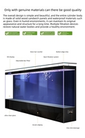 Aquarium en verre ultra-clair sur mesure de grande taille, 200 à 300 gallons, aquarium de luxe pour salon avec fonction de nettoyage facile