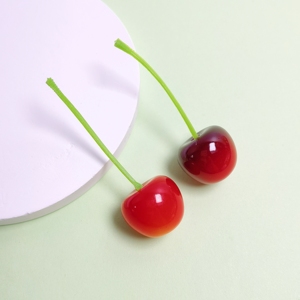 100pcs Artificial Cherries <strong>Red</strong> Cherry Resin Cabochon Mini Fruit Model Home House Kitchen Party Decor Desk <strong>Ornament</strong> - Product Image 1