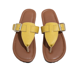 Chaussures pour femmes en cuir de vachette véritable, antidérapantes, souples, pour le printemps et l'automne, style urbain, talon de 1 cm - Product Image 1