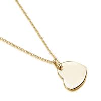Loveher bijoux goutte coeur collier personnalisé en acier inoxydable plaqué or bijoux vierges en gros nom personnalisé pour les femmes