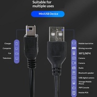 Câble de charge pour téléphone portable mini USB, câble de données à charge rapide en PVC pour enregistreur de conduite, compatible MP3 MP4 MP5