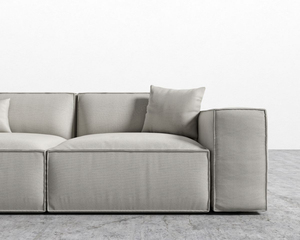 Sofá Modular de Esquina Personalizable, Juego de Sofás de Madera Gris Oscuro, Diseños de Sofás Modulares de 1, 2 y 3 Plazas - Product Image 2