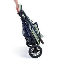 Poussette pliable de haute qualité pour bébé, chariot de luxe léger avec cadre en acier inoxydable, vente en gros