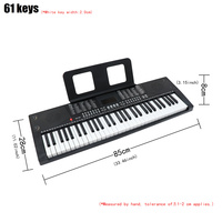 Teclado Electrónico Compacto BD-683 de 61 Teclas, Personalizable de Fábrica, Instrumento Musical, Órgano Electrónico para Niños, Logotipo Personalizado Disponible