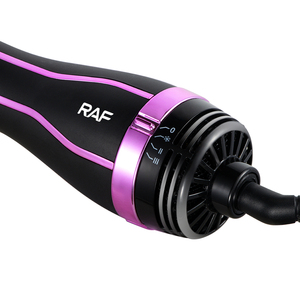 ไดร์เป่าผม RAF New Style พร้อมหวีจัดแต่งทรงผมตรงและม้วนผม กำลังไฟ 1200 วัตต์ แปรงเป่าผมปรับอุณหภูมิได้สามระดับ แปรงหวีผม RAF New Style - Product Image 2