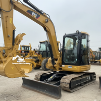 Mini-excavatrice sur chenilles d'occasion CAT 304CR 4T avec moteur et système hydraulique fiables, idéale pour la construction urbaine et l'aménagement paysager