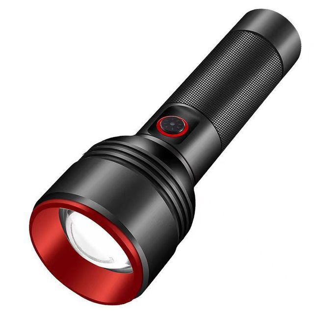 High Power Industrial Tactical 26650 Rechargeable Battery Flashlights White Laser Flashlight