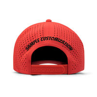 Gorra de Béisbol Personalizada con Parche de Goma con Logotipo, de Nailon y Poliéster, con Corte Láser, Impermeable, para Golf, Talla M