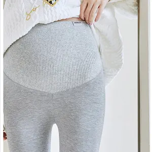 Nieuwe Collectie Hoge Taille Elastische Zwangerschapsleggings Voor Vrouwen Zwangere Kleding Naadloze Mode Yoga Zwangerschaps Broek