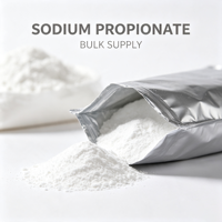 Poudre de propionate de sodium de qualité alimentaire E281 CAS137-40-6 FEMA2983 EINECS205-290-4, conservateur antifongique, certifié casher et halal