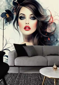 Papel tapiz impermeable para salón de belleza a la moda para mujer, decoración de <span class=keywords><strong>pared</strong></span> del dormitorio a prueba de humedad, revestimiento de vinilo de tela para Home Mall Hospital - Product Image 3