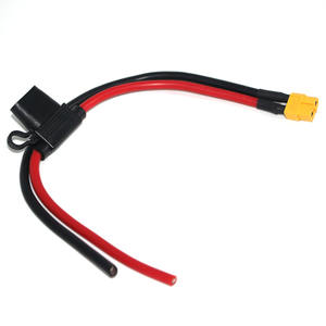 Водонепроницаемый разъем XT60 (штекер) 10AWG/12AWG с держателем предохранителя 3А/5А/10А для LiPo аккумуляторов FPV дронов и солнечных энергосистем - Product Image 1