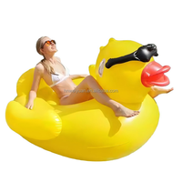 Dessin animé jaune canard bateau bateau de natation épaissi écologique PVC bouée de sauvetage pour enfants pour piscine fête eau