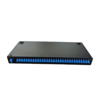 Peralatan serat optik 32 Port 1U Model pelat Panel Patch dengan Panel Patch optik untuk jaringan WiFi