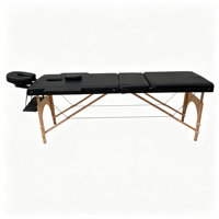Table de massage portable multifonctionnelle, design moderne, durable, pliable, pour salon de beauté, école, soins corporels, usage commercial, en bois