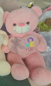 ตุ๊กตาหมียัดไส้พวงกุญแจตุ๊กตาน่ารักขนาดใหญ่สำหรับเด็กผู้หญิงผ้ากำมะหยี่ผ้าฝ้าย PP ปัก - Product Image 6