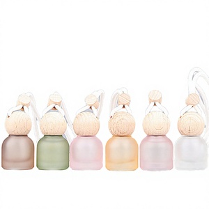 10ml <b>Small</b> Capacity Car Aromatherapy Diffuser Glass <b>Bottles</b> Air Freshener Empty Hanging Perfume Screen Printed Glass <b>Bottle</b>/ - Product Image 3