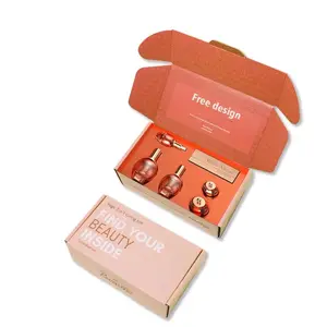 高品質の郵便段ボール化粧品配送紙メーラーボックス美容製品用カスタムメーリングボックス