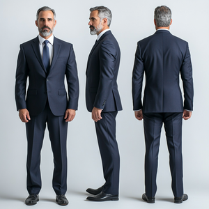 Trajes de negocios transpirables de talla grande para hombre, esmoquin de boda impermeable con <span class=keywords><strong>chaleco</strong></span>, combo de colores oscuros, menos de 100 $ - Product Image 1