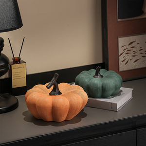 Ceramic Gold Orange <strong>Black</strong> Green Striped Pumpkin <strong>Decor</strong> Luxury Fall Harvest <strong>Table</strong> Centerpiece Home Office Shelf Mantel <strong>Decor</strong> Gift - Product Image 4