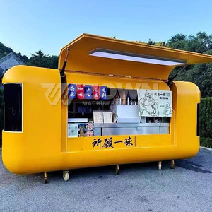 Energy Efficient Drivable Mobile Food Cart <b>Electric</b> Food Truck Custom Interior for <b>BBQ</b> Burger Hot Dog Retail - Product Image 5
