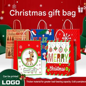 Bolsas de papel con logo impreso personalizado, bolsas de mano, bolsas navideñas, bolsas de regalo y bolsas de embalaje con asas de cuerda larga - Product Image 6