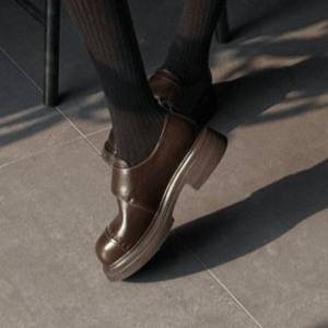 Mocasines de Plataforma con Parte Superior de Goma para Mujer, Banda Elástica en la Puntera, Tacón Medio, Moda Coreana de Verano, Cómodos, Aumentan la Altura, para Uso Diario - Product Image 2