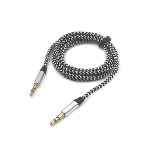 Araç Aux Kablosu 1M Naylon Jak Ses Kablosu <span class=keywords><strong>3.5</strong></span> <span class=keywords><strong>mm</strong></span> - <span class=keywords><strong>3.5</strong></span> <span class=keywords><strong>mm</strong></span> Aux Kablosu Erkek-Erkek Kumaş Ses Kablosu Altın Kaplama Fiş Telefon Hoparlör için - Product Image 1