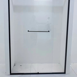 Porte coulissante de douche en verre trempé de haute qualité pour salle de bain, verre trempé de 10 mm d'épaisseur, porte en verre trempé 10x8 - Product Image 1
