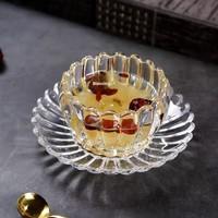Nouvel ensemble de bols Lotus pour le commerce extérieur – Vaisselle de petit-déjeuner en verre résistant à la chaleur, design minimaliste, idéal pour les flocons d'avoine et les desserts